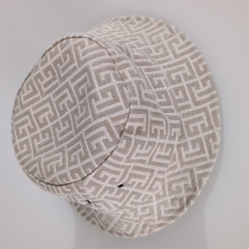 Balmain Pattern bucket hat beige size 2